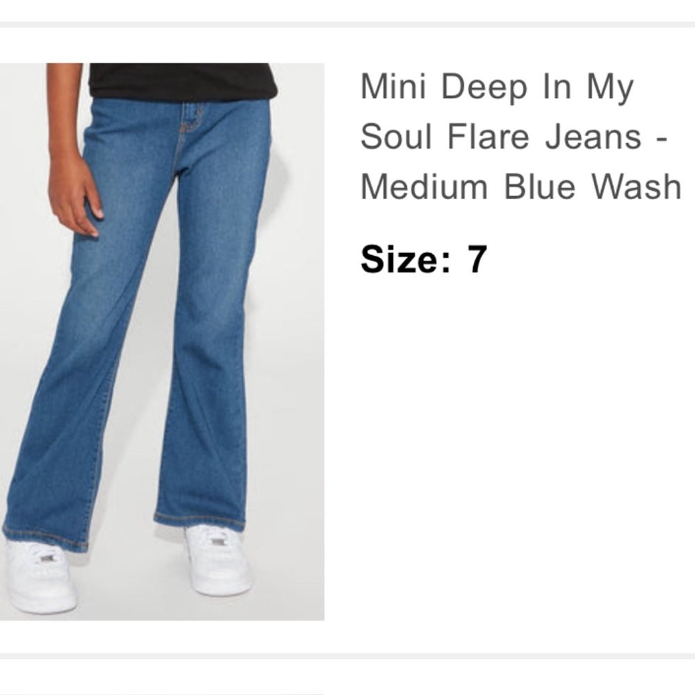 NWT girls denim flares